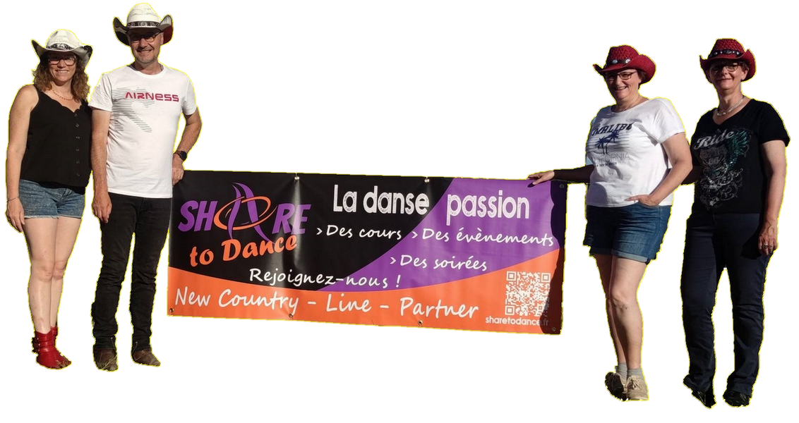 L'association Share To Dance se situe sur la commune de Larçay (37270) au Sud Est de Tours.  Les cours sont dispensés au centre de vie François Mitterrand qui se trouve Allée des écoles 37270 Larçay. Le bureau est constitué des membres titulaires suivant :  Présidente : Corinne Depont  Trésorière : Isabelle Vanpoucke  Membres permanents : Stéphanie Fauvel - Thierry Fauvel